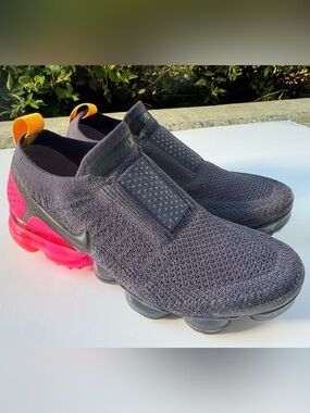 Nike Air VaporMax Flyknit Moc 2 Black Pink Women’s Running Shoes US 6 EU 36.5